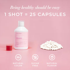 Close-up of label showing 12,500 mg and halal-certified marine collagen.