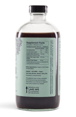 Sweet's Elderberry Shrub label closeup highlighting natural ingredients and quality.