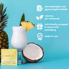Sweetums wipes on-the-go scene highlighting quick refresh