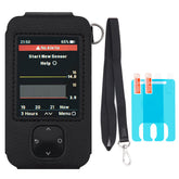 Swiatla Dexcom G7 leather case in black provides soft protection for the receiver