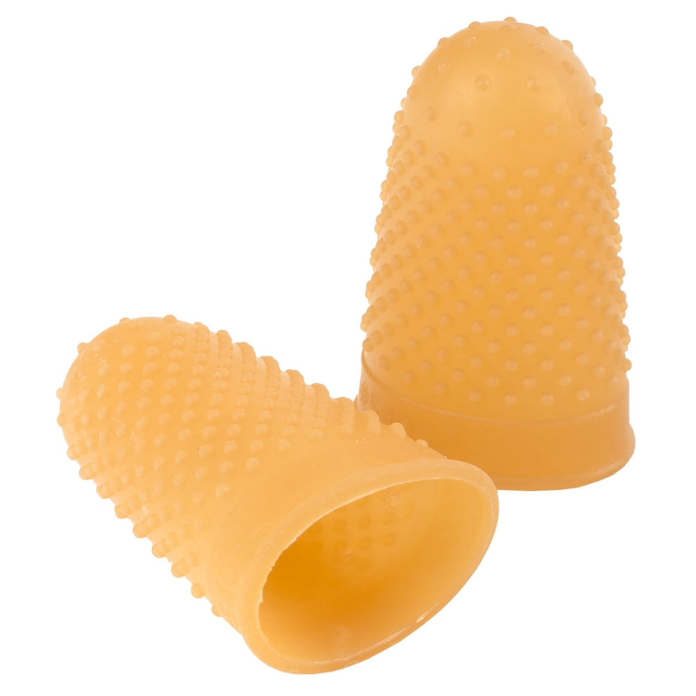 Swingline rubber finger tips size 12 amber provide precise grip for documents