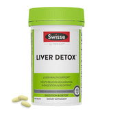 Swisse Milk Thistle Liver Detox bottle front showing 180 pills for liver support