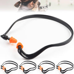 SWJDSSSSPBTLPYSL eight pairs banded ear plugs in pack, noise reduction for range and work