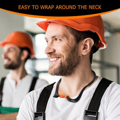 SWJDSSSSPBTLPYSL ear plugs secured in place on a workbench during activity