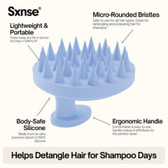 SXNSE Revive Arctic massager with soft bristles soothing the scalp