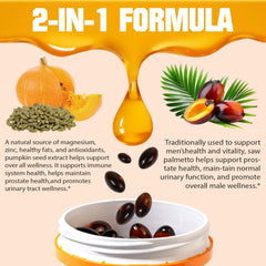 Cold pressed pumpkin seed oil bottle highlighting purity and nutrients.