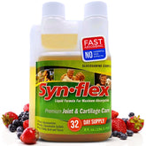 Synflex liquid glucosamine original formula bottle with berry flavor supports joints