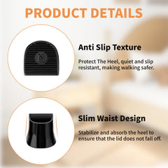 SYNTRIFYX S-size heel caps prevent scuffs on delicate heels