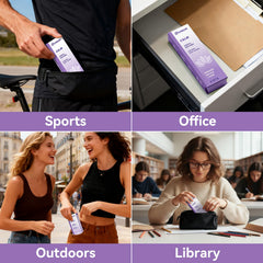 Syrkon diffuser pen highlights L-theanine for a relaxed state during work.