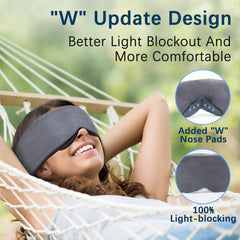 Sysrion Sleep Eye Mask provides strong light-blocking for restful darkness