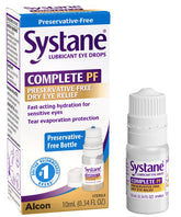Systane Complete PF bottle front view for on-the-go hydration