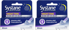 Systane Nighttime Eye Ointment pack offers overnight relief with a 2-pack design