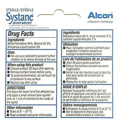 Packaging showing the triple pack of Systane nighttime ointment