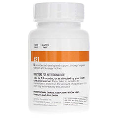 Systemic Formulas Ga Adrenal shown with dosage guide, ideal for stress management routines.