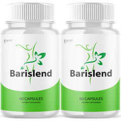 Barislend by Syvor bottle packaging shown; supports an active lifestyle with natural ingredients.