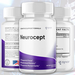 Syvor Neurocept capsules closeup highlighting compact tablets for on-the-go routines