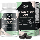 SYZY GENICS sulforaphane softgels bottle for daily wellness and antioxidant support.