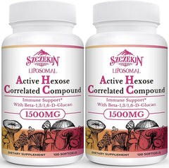 SZCZEKIN 1500mg liposomal bottle label highlighting potency