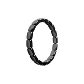 TACBSP Hematite Bracelet for Men close-up beads signaling grounding energy