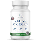 TAHIRO vegan omega-3 softgels bottle for daily brain support
