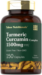 Tahoe Nutritionals Turmeric 1500mg bottle for convenient daily wellness support.