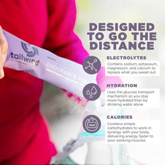 Tailwind Endurance Fuel dissolving powder blends cleanly with water, no gritty texture.