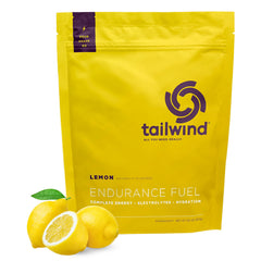 Tailwind Endurance Fuel bottle close-up with lemon flavor for on-the-go energy