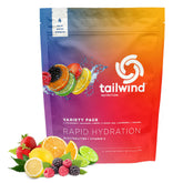 Tailwind Rapid Hydration orange sachet for on-the-go electrolyte replenishment during workouts.