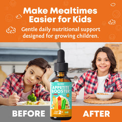 TallTrek Appetite Booster Drops dispense easily with a kid-friendly pump for precise dosing.