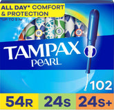 Tampax Pearl bottle pour demonstrates compact, travel-friendly storage.