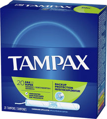 Tampax Tampon 80ct packaging on display, emphasizing value for everyday protection.