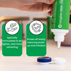 Tangible Clean image illustrating compatibility with all lens types.