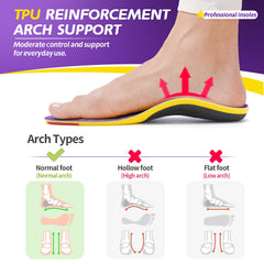 TANSTC Golden Triangle arch support helps relieve arch pressure during routine activity.