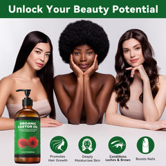 Taoscare castor oil pack wrap adjustable fit for targeted moisturization