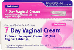 TARO Clotrimazole 1% vaginal cream tube for internal use and itch relief