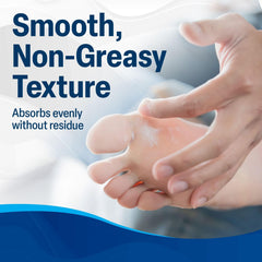 Application on foot demonstrates easy, daily use of TARO cream.