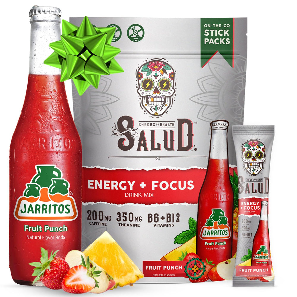 Taste Salud Jarritos 2in1 energy powder tub ideal for on-the-go energy and focus