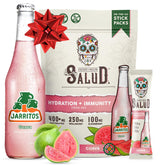Taste Salud Jarritos 2-in-1 hydration packet package boosts on-the-go hydration.