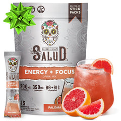 Taste Salud Paloma packet packaging for on-the-go clean energy.
