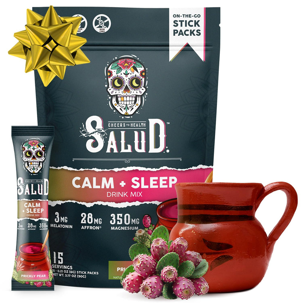Taste Salud prickly pear sleep bottle for a convenient bedtime calm.