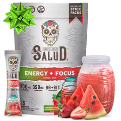 Taste Salud 2-in-1 energy stick packs for convenient on-the-go energy.