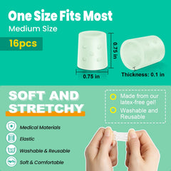 Aloe Vera toe covers by TASZOOS for women