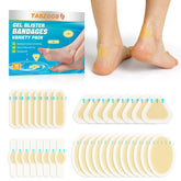 Taszoos gel blister bandage on toe provides moisture protection and coverage