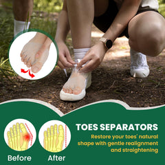 TASZOOS gel toe spacers cushion the ball of the foot for comfortable steps