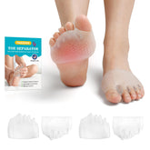 TASZOOS toe separators and metatarsal pads set shown for both feet, ready for daily comfort