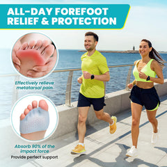 Taszoos toe spacers worn inside a sock to prevent slipping