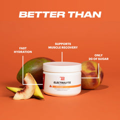 TB12 electrolyte powder being stirred until fully dissolved in water