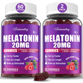 Tcemundry Melatonin Gummies bottle promotes a calm wind-down before bed.
