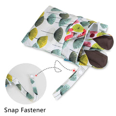Teamoy wet bag open shows organized storage for clean and used pads