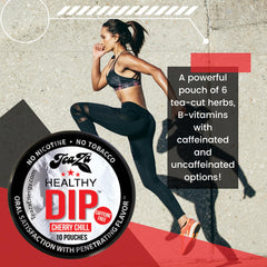 TeaZa Bolsas de Energía Cereza Chill frente, formato práctico para retención de sabor.